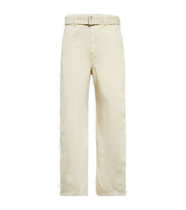 Photo: Lemaire Twisted belted straight denim pants