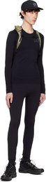 MM6 Maison Margiela Black Salomon Edition Textured Leggings