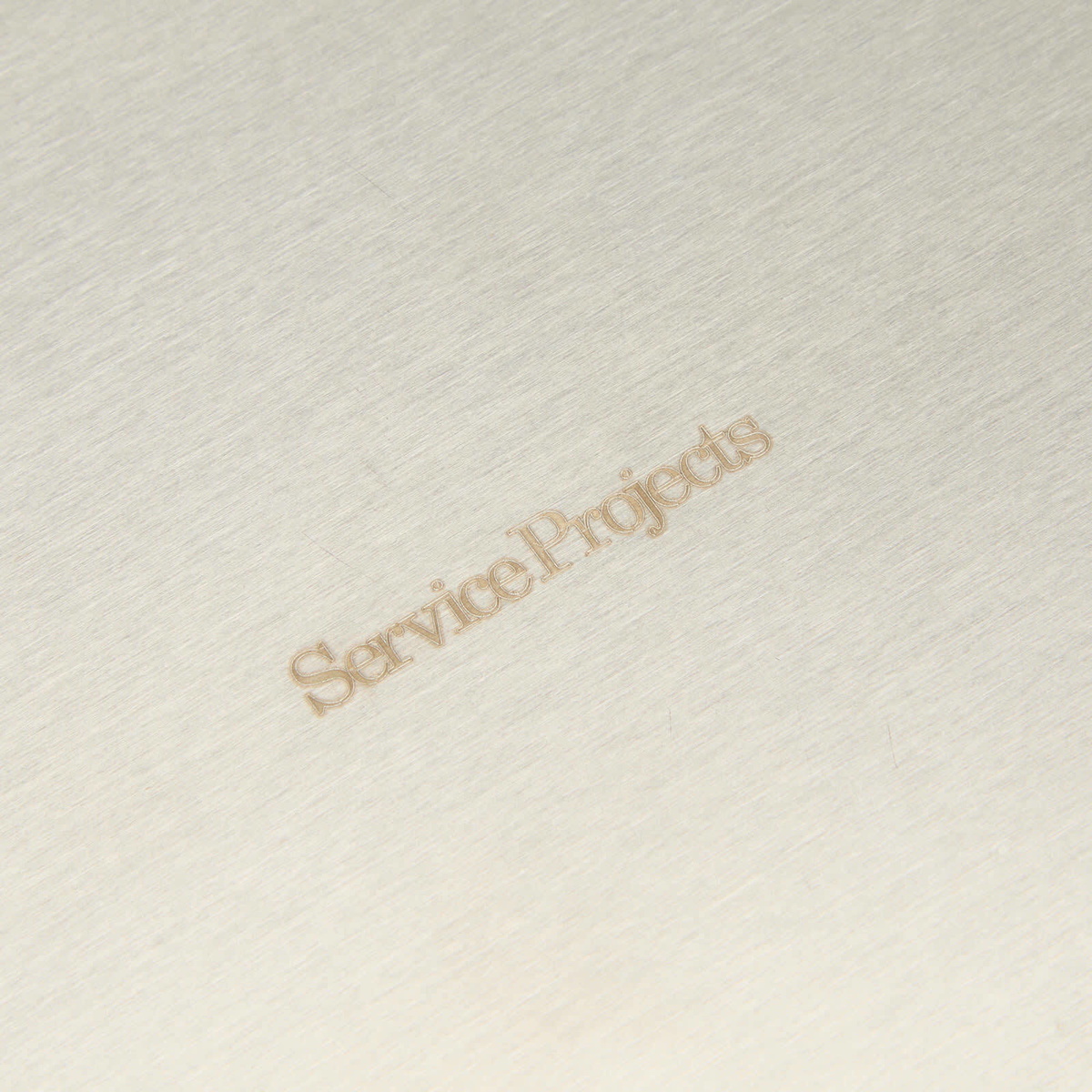 Service Projects x END. Serving Tray in Brushed Steel 