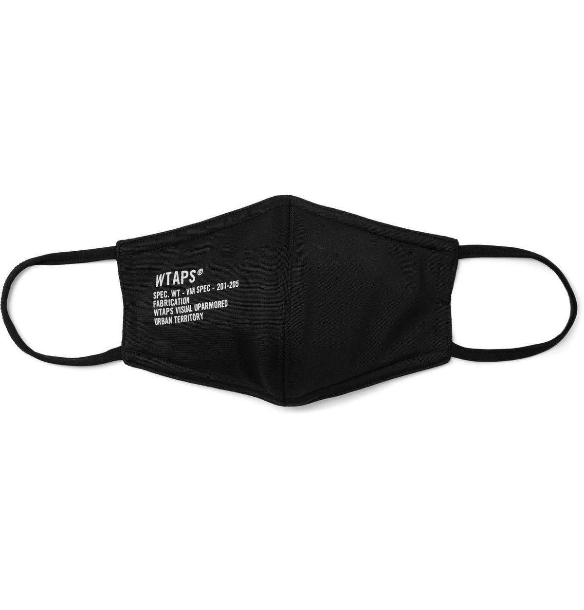 WTAPS - PVI Printed Jersey Face Mask - Black WTAPS