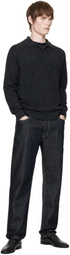 Hugo Navy Cotton Linen Jeans