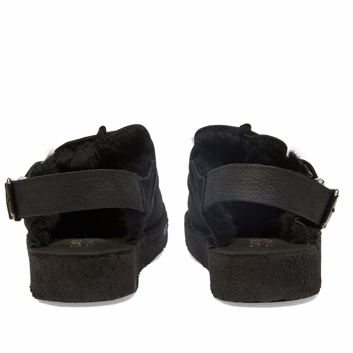 Clarks Originals Women's Trek Mule Sling Shoes in Black