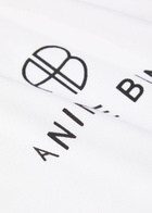Anine Bing Jaylin Logo Cotton T-shirt White