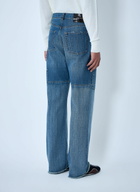 Wales Bonner Patched Slub Wide-Leg Jeans