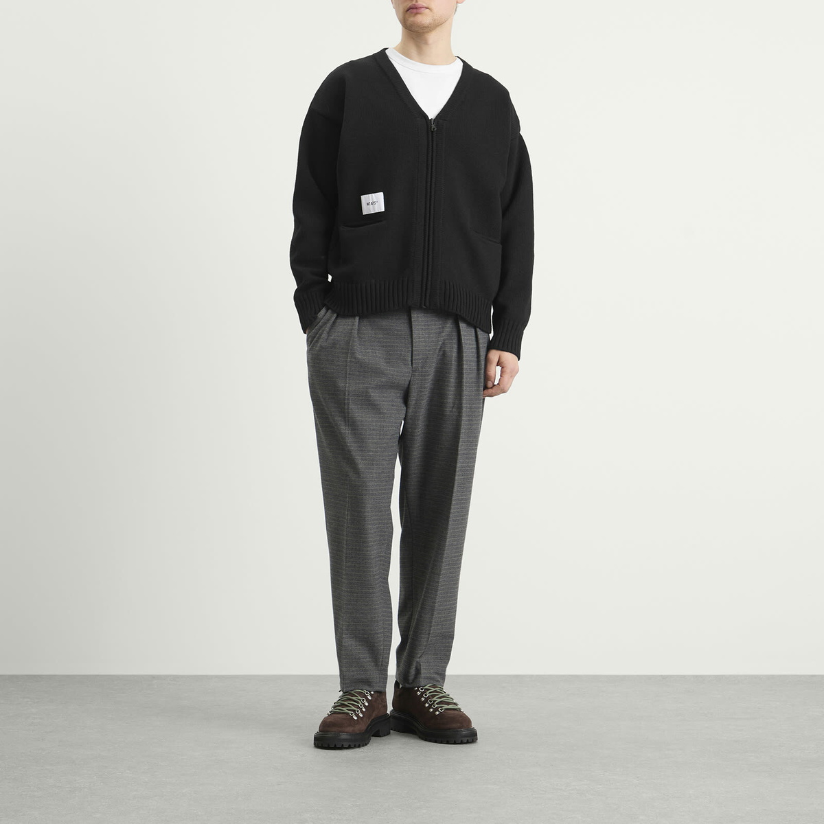 WTAPS Men's Palmer Zip Cardigan in Black