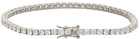 Hatton Labs Silver & White Tennis Bracelet