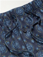 Hanro - Night and Day Printed Cotton-Jersey Pyjama Trousers - Blue