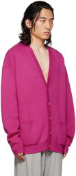 VETEMENTS Pink Button-Down Cardigan