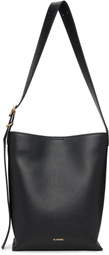 Jil Sander Black Cannolo Tote