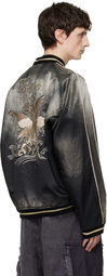 Maison MIHARA YASUHIRO Black Sun Faded Like Souvenir Bomber Jacket
