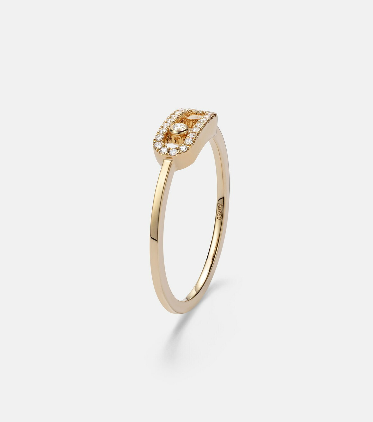 Messika Move Uno 18kt gold ring with diamonds
