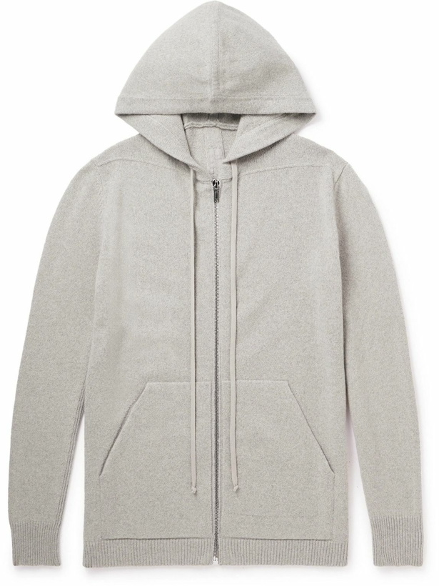 Photo: Rick Owens - Cashmere and Wool-Blend Zip-Up Hoodie - Gray