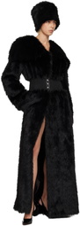 Nicklas Skovgaard SSENSE Exclusive Black Lily Faux-Fur Coat