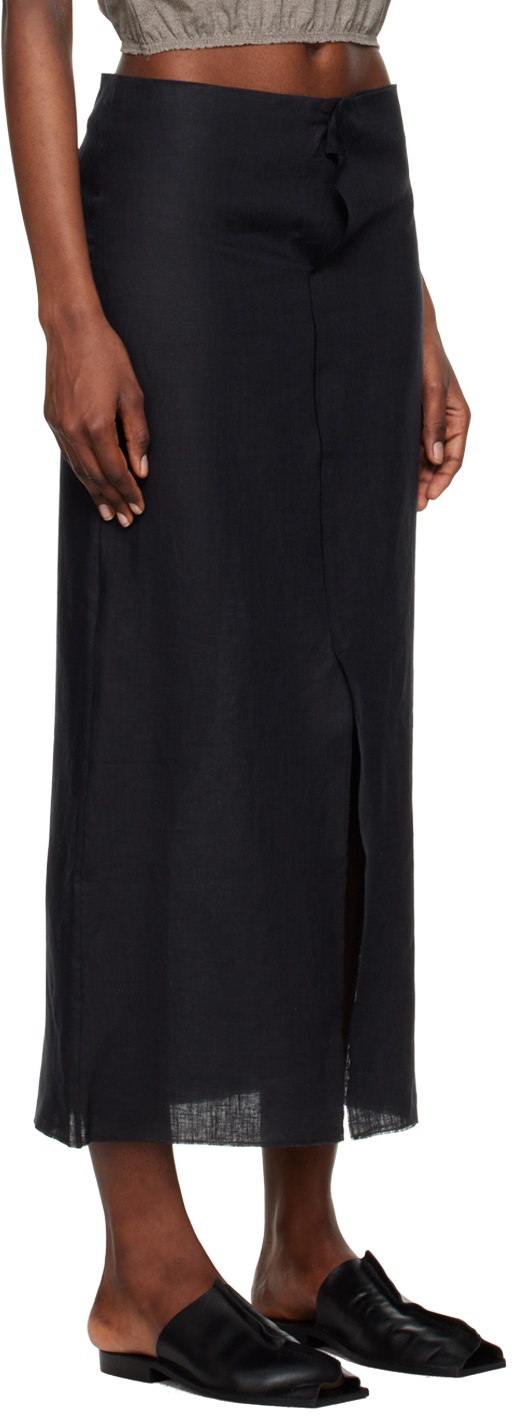 Gabriela Coll Garments Black No.208 Maxi Skirt