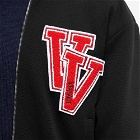 Versace Men's Letterman Jacket in Black/Red