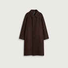 Kaptain Sunshine Men's Napping Wool Umbrella Coat in Top Brown