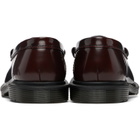 Dr. Martens Burgundy Mayfare Rub Off Leather Penny Loafers