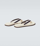 Brunello Cucinelli Leather thong sandals