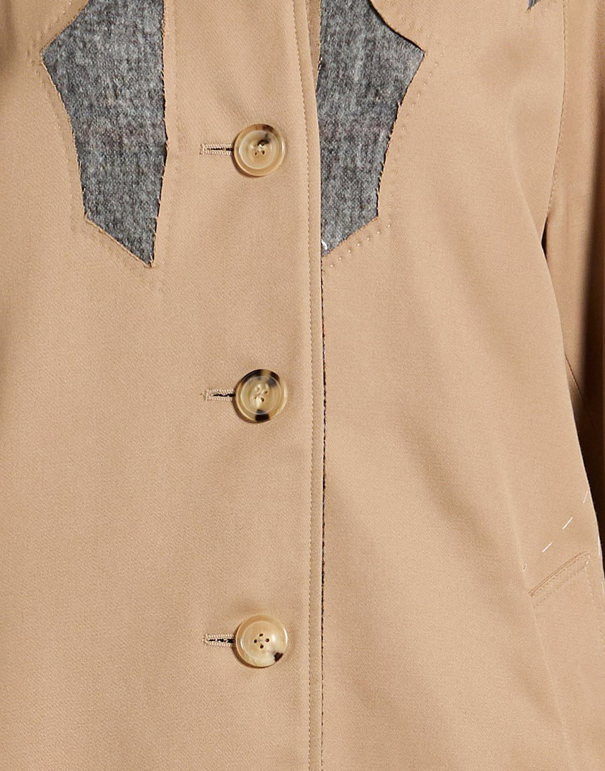 Maison Margiela Womens Overcoat & Trench Coat Sand