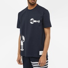 Thom Browne Men's Lobster Print T-Shirt in Navy