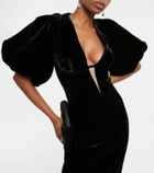 Rasario Cutout velvet maxi dress