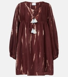 Anna Kosturova Hailey tie-dye silk minidress