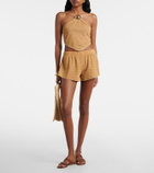 Oséree Lumière halterneck crop top