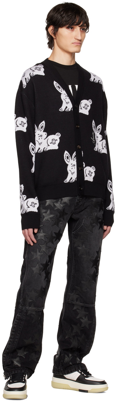 AMIRI × CHEMIST CARPENTER JEAN デニム AMIRI - Chemist Carpenter Straight-Leg Leather-Appliquéd