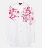 Gucci Floral cotton poplin shirt