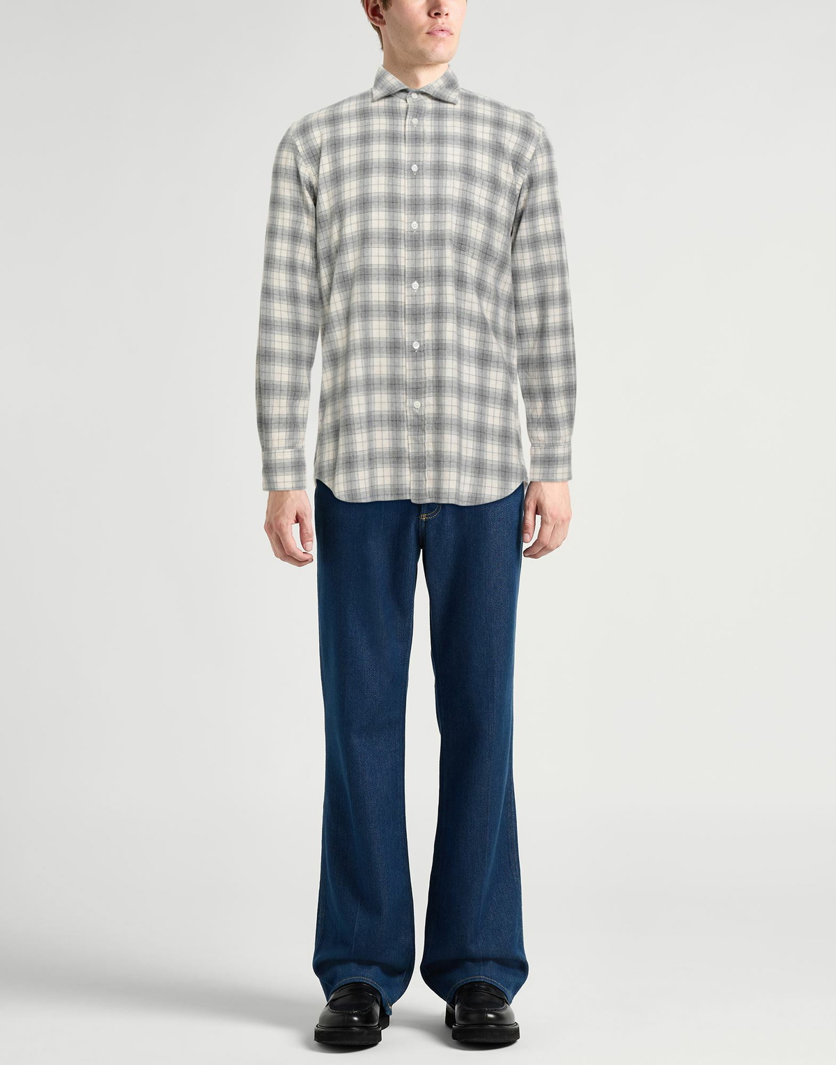 Hartford Mens Shirt Light in Grey