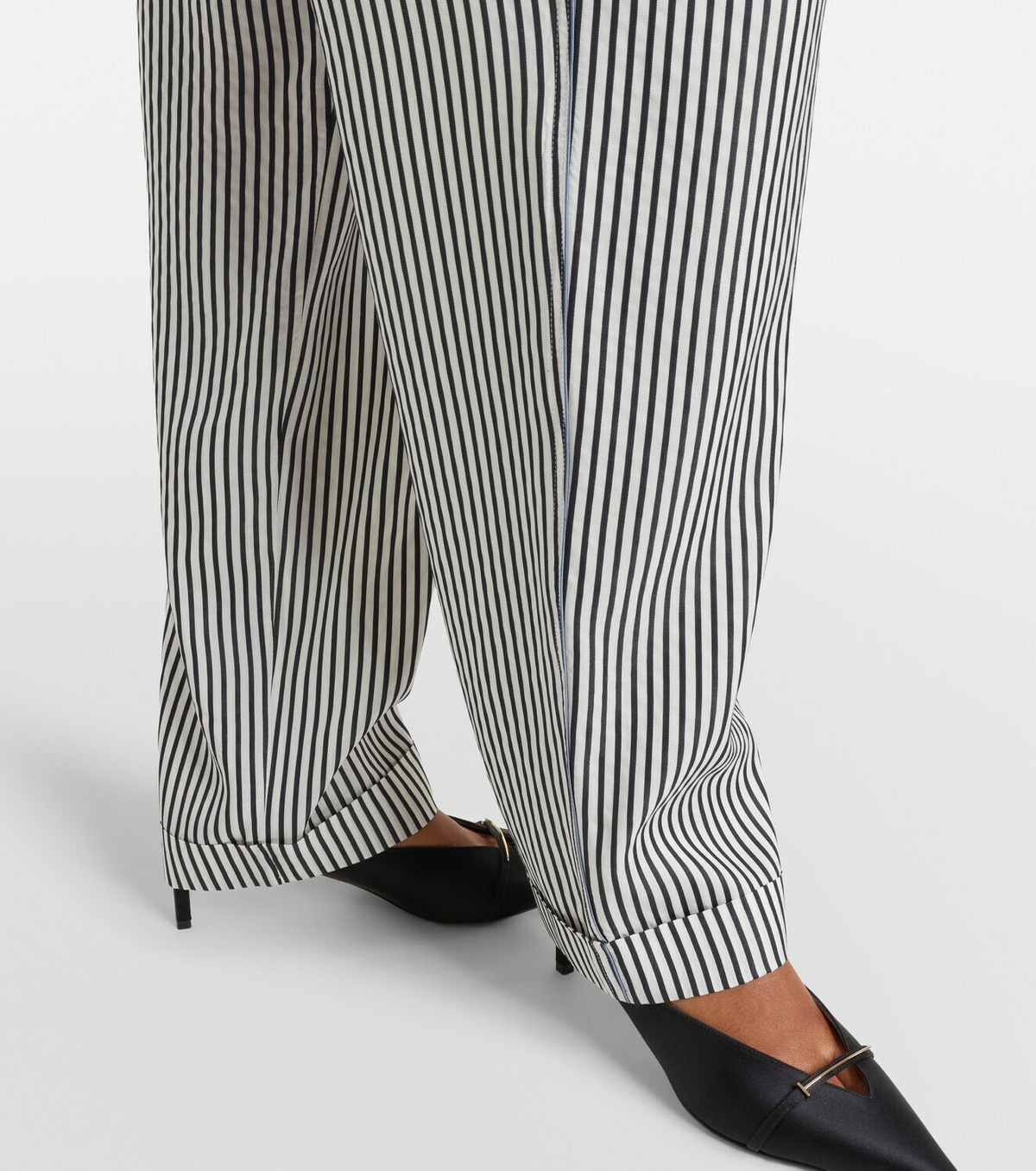 Tom Ford Striped silk straight pants