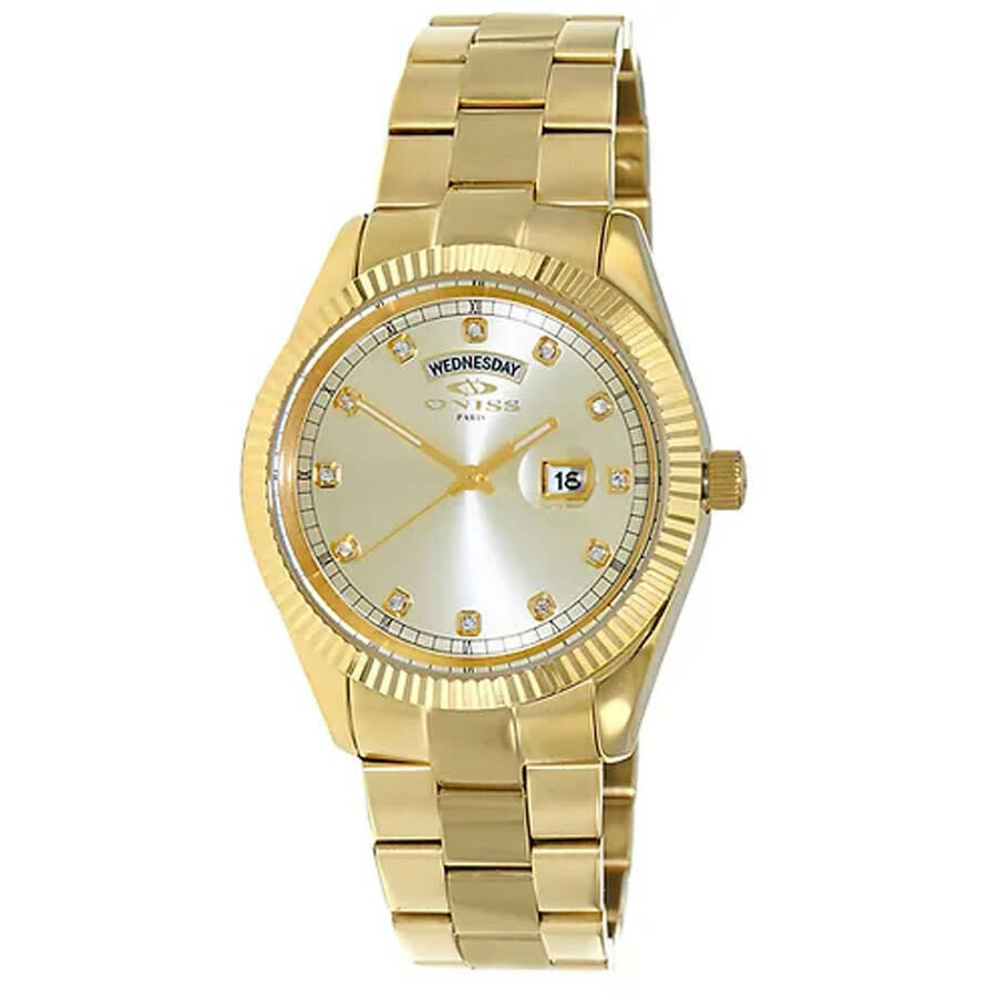 Oniss ONZ3881 Gold-tone Dial Mens Watch ON3881-MGG