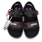 Off-White Black and Purple Odsy Sandals