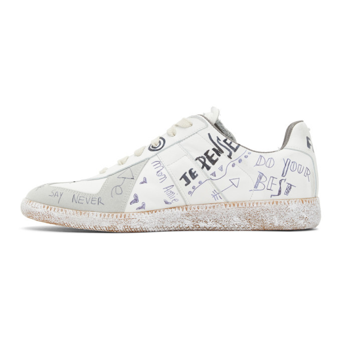 Maison Margiela White Written Graffiti Vintage Replica