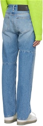 MM6 Maison Margiela Blue 5-Pocket Jeans