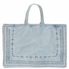 Y/Project Women's Maxi Wire Cabas Bag in Ozone Ice Blue 