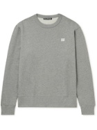 ACNE STUDIOS - Logo-Appliquéd Organic Cotton-Jersey Sweatshirt - Gray