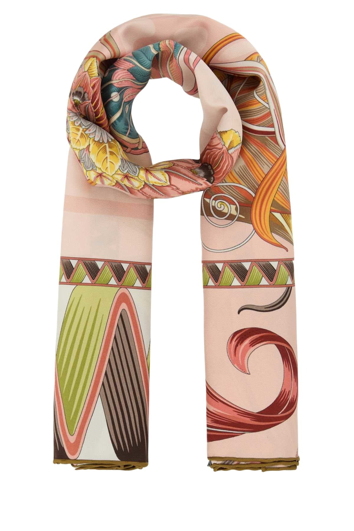 マフラー・ストール SALVATORE FERRAGAMO PRINTED WILL FOULARD Ferragamo Printed Will Foulard Salvatore Ferragamo