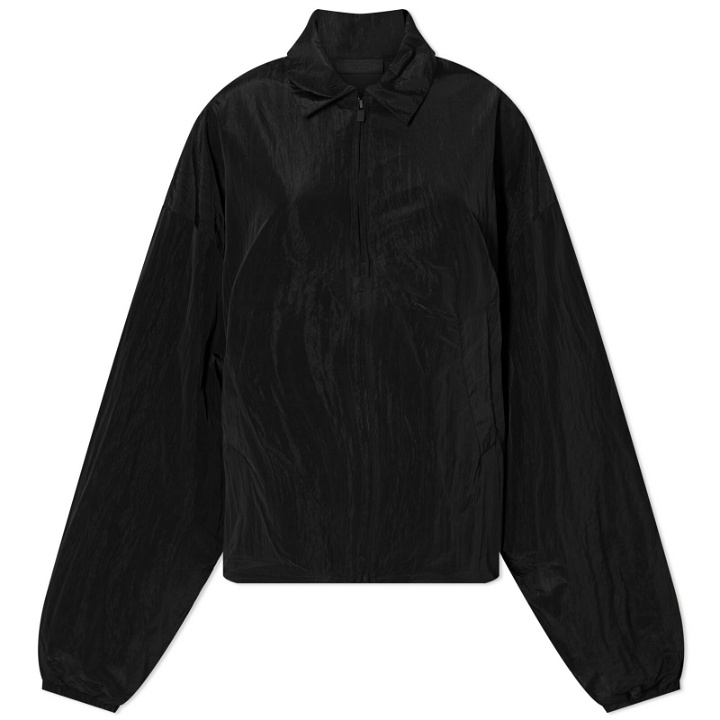 Photo: Fear of God ESSENTIALS Women's Shell Bomber Jacket in Jet Black