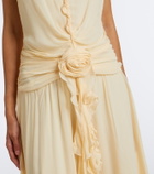 Blumarine Ruffled georgette gown