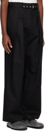 JW Anderson Black Pleated Trousers