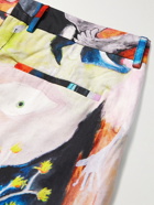 Endless Joy - Reclining Nude Straight-Leg Printed Organic Cotton-Canvas Trousers - Multi
