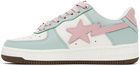 BAPE White & Blue Sta #4 Sneakers