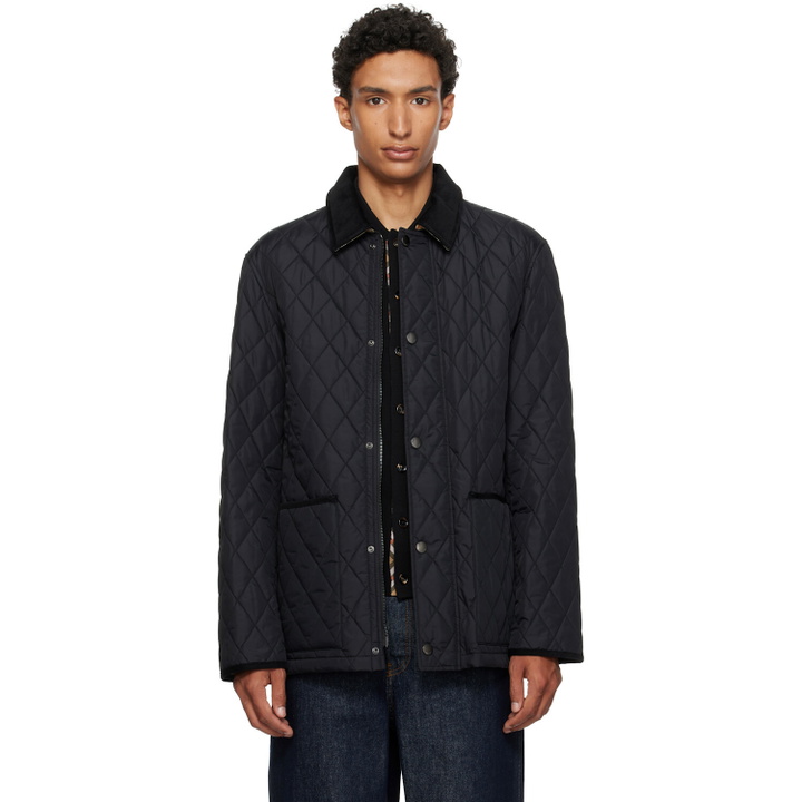 Photo: Burberry Black Quilted Nylon Haddington Jacket