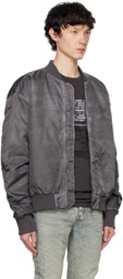 Ksubi Gray Royalty Bomber Jacket