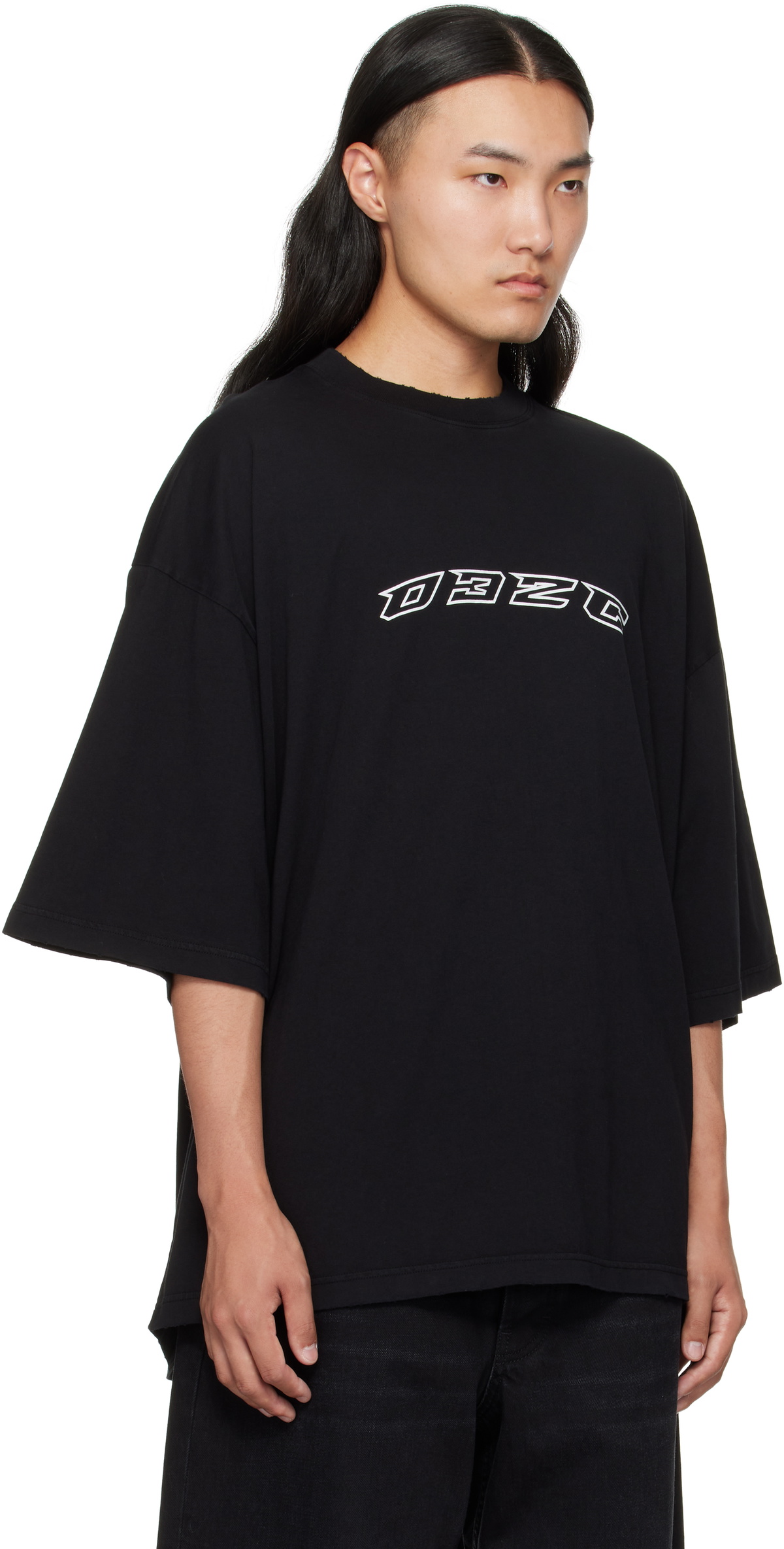 032c Black Hansel And Gretel Oversized T-shirt