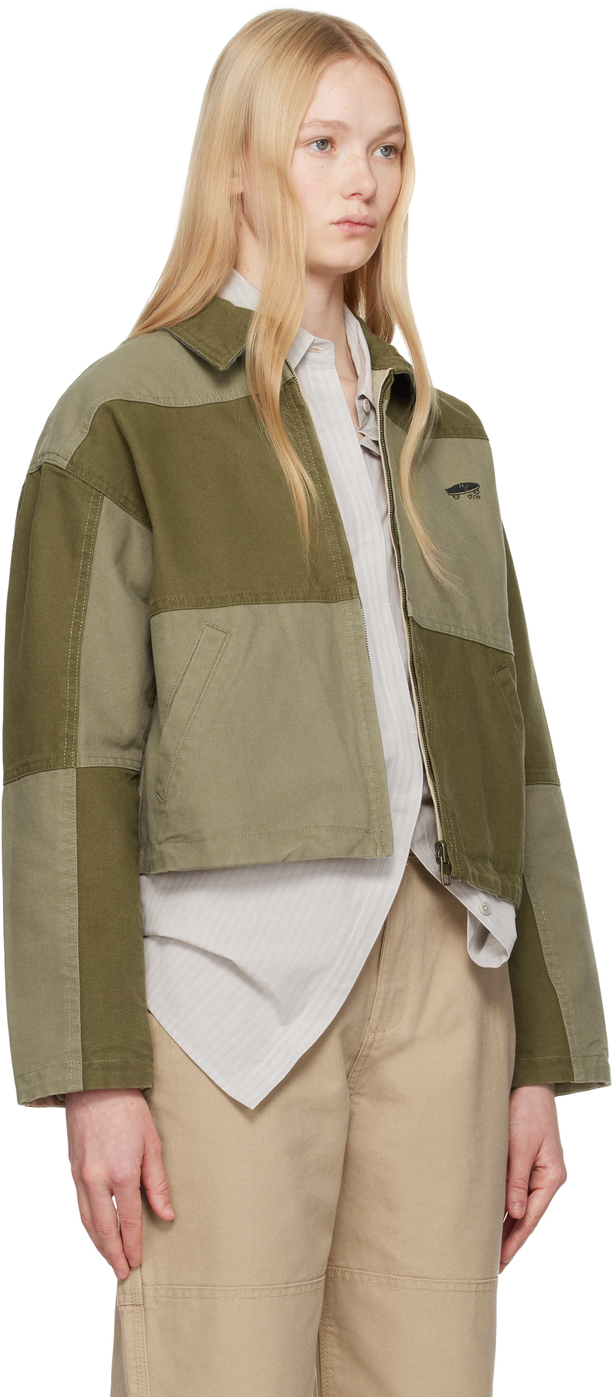 HommeGirls Beige OTW by Vans Edition Workwear Reversible Jacket