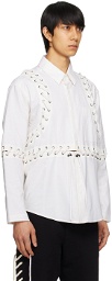 Craig Green White Deconstructed Laced Shirt