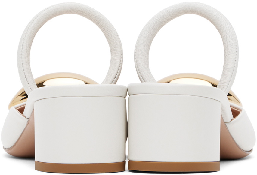 Gianvito Rossi White Sphera 45 Heels