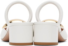 Gianvito Rossi White Sphera 45 Heels